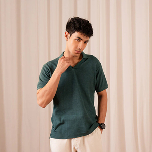 T-shirts personnalisés pour hommes – Usine OEM – Jersey en mélange polyester/coton – Manches courtes – Anti-plis – Respirant – Confortable – Motif lettre - Product Image 4