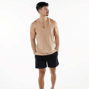 OEM Service Summer High Quality <b>Men's</b> Cotton Tank Top Fitness Gym <b>Men</b> Tank Top 100% Cotton 2025 - Product Image 4