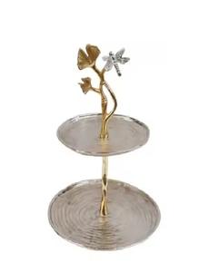 Nuevo soporte de pastel de 3 niveles de diseño de lujo con acabado dorado de alta calidad - Product Image 6