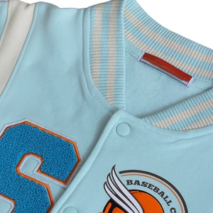 OEM Haute Qualité Chenille Broderie Hommes Collège Personnalisé Baseball Bomber Letterman Crop Applique Jersey Boxy Fit Hiver Stand - Product Image 2