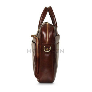 Introducing Leather Laptop <b>Bag</b> for Men Large Capacity Lightweight Multiple Compartments <b>Documents</b> Accessories Everyday Office - Product Image 3