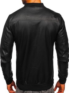 Chaqueta Bomber de cuero Premium personalizada para hombre para invierno de alta calidad todos los diseños disponibles-chaqueta de cuero transpirable Varsity para hombre - Product Image 5