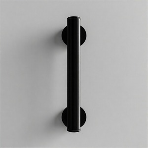 Barra de palanca de entrada AmbrosiaHold, manija de puerta antigua de latón macizo Vintage única con grabado Floral elegante para decoración clásica del hogar - Product Image 1