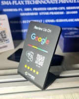 Support NFC personnalisé pour avis Google, affichage de code QR sur table, panneau de commentaires à une touche pour restaurant, café, hôtel, clinique