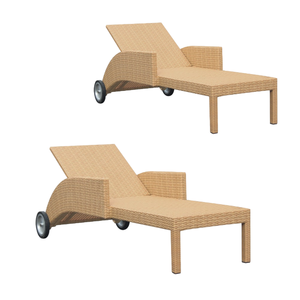 Luxury <b>Outdoor</b> Living Garden Furniture Rattan and Wood <b>Outdoor</b> Furniture Sun <b>Lounge</b> <b>Chair</b> Seat Beach - Product Image 4