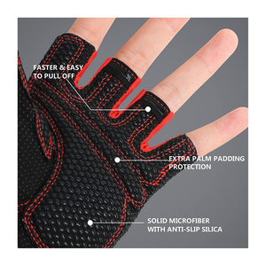 Nouveau design Gants de sport en néoprène à demi-doigts pour hommes et femmes pour la musculation et le cyclisme - Product Image 6