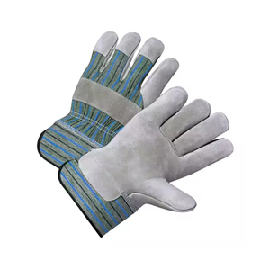 Gants de travail en cuir de qualité supérieure, cuir de vache industriel, coton pour le jardin, soudage, protection des mains et des bras - Product Image 5