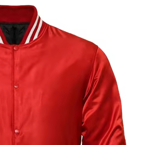 แจ็คเก็ตวาร์ซิตี้แบบยูนิเซ็กซ์ ผ้าโพลีเอสเตอร์/คอตตอน 100% ตัดต่อผ้าด้านหน้า ระบายอากาศ แห้งเร็ว ติดกระดุม ปักลาย สำหรับฤดูหนาว - Product Image 4