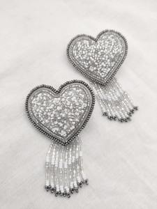 Pendientes Colgantes de Macramé Ajustables, Cuentas de Turquesa de Algodón, Pequeñas Perlas Chapadas en Oro, Piedra Principal Hecha a Mano, Forma Ovalada Ligera - Product Image 5