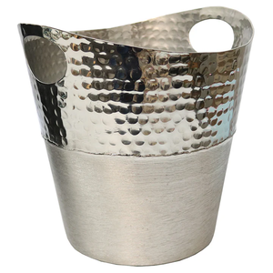 Elegant Look Hammered Ice Basket Restaurant Home Hotel Uses in Bulk Good Price Oval Shape Copper Color <b>Bar</b> & Wine Cooler Basket - Product Image 5