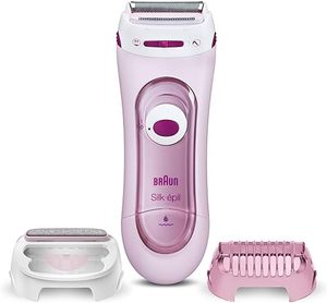 Braun Silk-epil Lady Shaver, Afeitadora eléctrica inalámbrica 3 en 1 en seco y húmedo, recortadora y sistema de pelado - Product Image 3