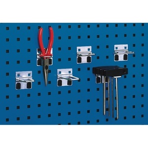 Soportes en Forma de U Galvanizados de 60 x 31 mm para Placas Perforadas, Paquete de 5 de BOTT - Product Image 1