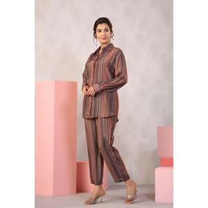 <b>Linen</b> Two Piece Shorts <b>Set</b> for Women-Earthy Elegance Matching <b>Set</b> XXS - Product Image 2