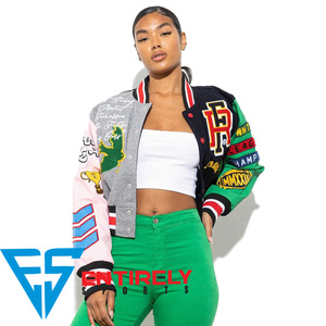 เสื้อแจ็คเก็ตปักลายสำหรับผู้หญิงเสื้อคลุมฤดูหนาวดีไซน์ตามสั่ง - Product Image 2