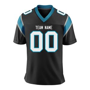 Maillots de football américain imprimés par transfert thermique en gros avec graphiques personnalisés, manches courtes, grandes tailles disponibles - Product Image 6