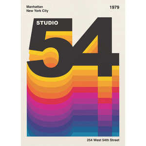 Mural de Pared Retro Design Studio 54 - Product Image 5