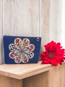DAFNI <b>BIG</b> PAZAR Hand Embroidery & Hand Drawn Design Fabric Clutch Bag - Product Image 5