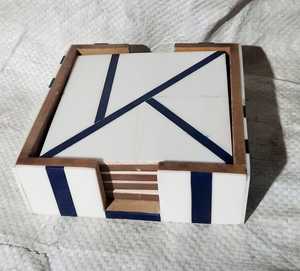 Sous-verre rond en bois pour thé et bière rond et carré meilleure qualité prix d'usine direct ensemble de sous-verre en bois massif - Product Image 6