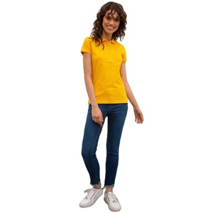 Wholesale OEM <b>Women</b> <b>Polo</b> Tee Yellow Short Sleeve Comfortable Cotton Stylish & Versatile <b>Women</b> <b>Polo</b> <b>Shirt</b> for Teamwear & Workwear - Product Image 2