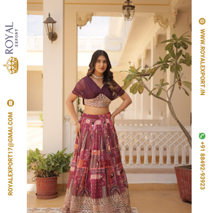 Nueva colección Lehenga Choli de diseño de presentación en Tarifa mayorista por Royal Export Surat - Product Image 6