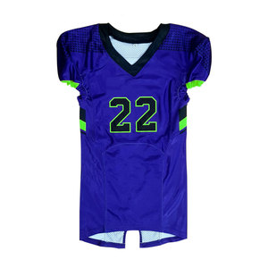 American Football Jersey Custom Wholesale <b>Heat</b>-Transfer Printing Breathable Plus Size Short Sleeve - Product Image 5