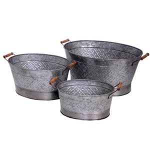 Set Of 2 Gorgeous Design Metal Decorative Planter For Home Hotel & Garden Outdoor & Indoor Decor With Black <b>Stand</b> Planter Pot - Product Image 3