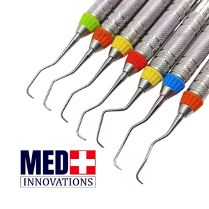 Venta al por mayor Gracey 7 piezas Curette Set Mejor calidad Reutilizable Limpieza Dental Herramientas de llenado Manual de potencia Instrumentos quirúrgicos Base - Product Image 2