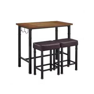 Direct Factory Sale Customizable Size Commercial Restaurant <b>Bar</b> <b>Table</b> Stool Set Good Manufacturing Indonesia Dining Application - Product Image 2