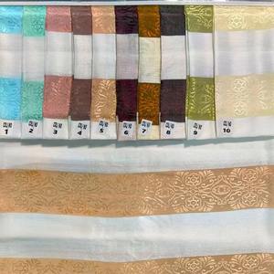 Luxurious Jacquard Stripe Fabric 44 Inch Wide with Satin Touch and 10 Elegant Shades for Apparel and <b>Interiors</b> - Product Image 5