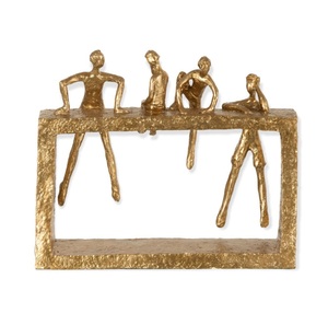 Sculpture en aluminium coulé de qualité supérieure, conçue pour ajouter de la profondeur et un caractère raffiné aux espaces de décoration intérieure modernes - Product Image 1