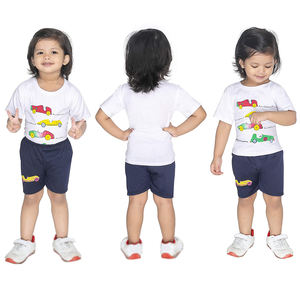 Camiseta ajustada para niños de buena calidad, fibra de bambú de algodón, cuello redondo, ropa y accesorios de punto de verano a la moda - Product Image 6