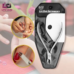 Pinces professionnelles de haute qualité, pinces à cuticules en acier japonais à double ressort ciseaux à cuticules tondeuse par Life Care Instrument - Product Image 3