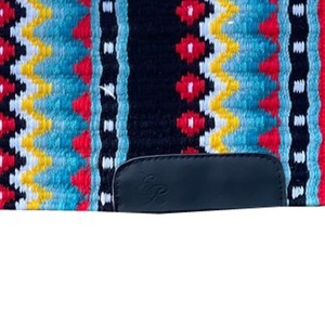 Tapis de selle western multicolore à motif Navajo, tissé à la main en laine, contourné, confortable et durable, pour cheval - Product Image 3