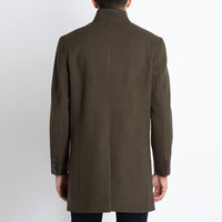 Manteau long pour homme grande taille, style luxe, style urbain, prix abordable, chaud pour l'hiver, en laine, véritable fourrure de renard, double boutonnage, poches latérales, décontracté