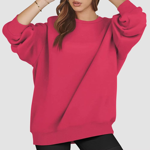 เสื้อสเวตเตอร์คอกลมผ้าฝ้ายเต็มตัวสำหรับผู้หญิงเสื้อฮู้ดไหล่ตกเสื้อมีฮู้ดลำลองสตรีทแวร์ฤดูหนาว2ชิ้น - Product Image 5