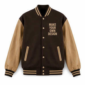 CUSTOM UNIVERSITY VARSITY <b>JACKET</b> WOOL BLEND <b>BASEBALL</b> <b>JACKET</b> EMBROIDERED LOGO OEM ODM WHOLESALE FACTORY - Product Image 1