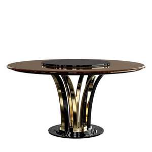 Mesa superior de mármol y vidrio con marco de Metal dorado de lujo más vendida para sala de estar, muebles de dormitorio, mesas de café para área de ocio - Product Image 1