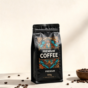 Bolsas de café con cierre hermético, resistentes a la humedad, con logo personalizado impreso, para envasado de 100g, 250g y 500g - Product Image 3
