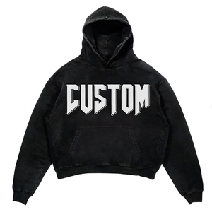 Sweat à capuche unisexe avec impression bouffante 3D Survêtement personnalisé Baggy Puffy Streetwear Ultra Heavyweight Thick 3D Puff Print Fleece - Product Image 1