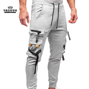 Pantalones Tácticos Casuales Elásticos para Hombre al por Mayor de Fábrica, Color Gris, con Logotipo Personalizado, Multibolsillos, Rectos, para Exteriores - Product Image 2