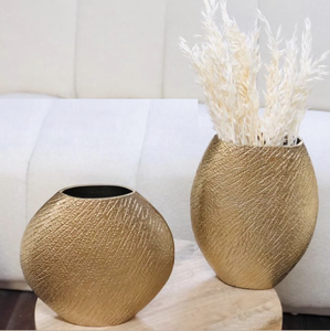Venta directa de fábrica, florero de mesa de aluminio chapado en oro moderno, patrón cuadrado para centros de mesa de boda o sala de estar en casa - Product Image 2