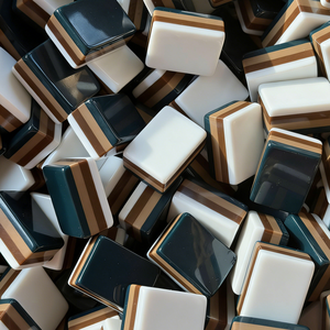 แผ่นไพ่นกกระจอกอะคริลิค 4 ชั้น ลายไม้แบบอเมริกัน สลักลายตามสั่ง ชุด 160 แผ่น ขั้นต่ำ 1 ชุด - Product Image 2