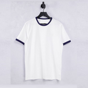 Vente en gros 100% coton blanc surdimensionné t-shirt 200 grammes poids lourd logo personnalisé hommes t-shirt du Bangladesh - Product Image 5