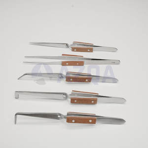 Juego de Pinzas de Precisión con Agarre de Fibra y Bloqueo Cruzado, Resistentes al Calor, para Joyería, Soldadura, Manualidades - Product Image 2