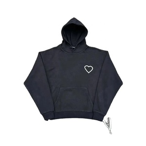Survêtement pour hommes personnalisé 2 pièces sweat à capuche et jogging ensemble survêtement homme couleur unie jogging fabricants - Product Image 3