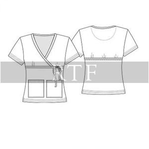 Uniformes de enfermera hechos a medida Unisex más vendidos, conjuntos de fregado de moda que incluyen bata de laboratorio directa de uniformes de hospital finos crudos - Product Image 6