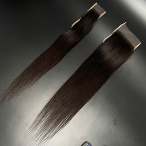 สินค้าใหม่ผมคนแท้จากสวิสเอชดีลูกไม้ปิดผมเวียดนามสีดำธรรมชาติไม่ผสมกันไม่หลุดร่วงทุกความยาว - Product Image 3