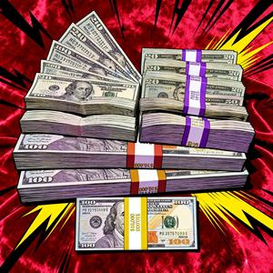 Argent factice, billets de 50 dollars, argent de jeu, 1 000 000, impression complète, 100 pièces/ensembles, 200 ENSEMBLES pour la télévision, le cinéma, les jeux vidéo professionnels - Product Image 6