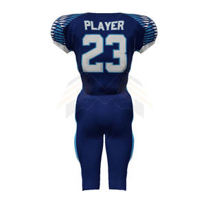 Vente en gros 100% polyester Uniforme de football américain Équipe personnalisée Plus Size Uniforme de football américain personnalisé de qualité unique - Product Image 3
