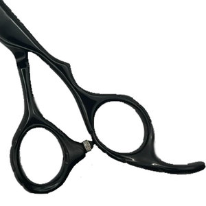 Tijeras de peluquería negras con hoja afilada de acero inoxidable BY IMANS - Product Image 3